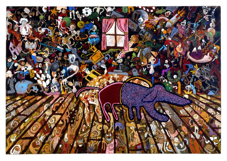 Nightmares: Dog (66" x 48" , acrylic on canvas)