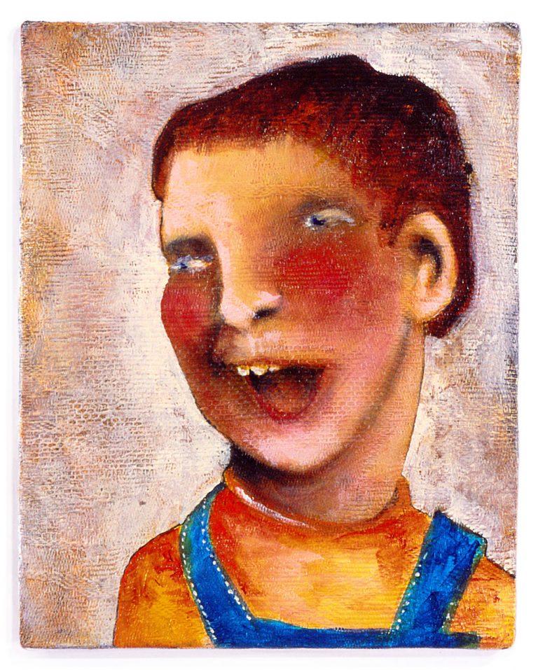Home Distortion: Little Boy (8" x 10" , acrylic on canvas)