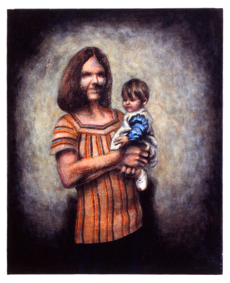 Home: Mother and Child (26" x 32" , acrylic on canvas)